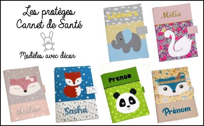 Les protèges carnet de santé - Modèles avec décor